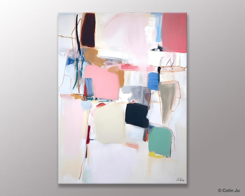 Abstract Painting on Canvas, Contemporary Acrylic Paintings, Extra Large Canvas Painting for Bedroom, Original Abstract Wall Art for Sale-LargePaintingArt.com