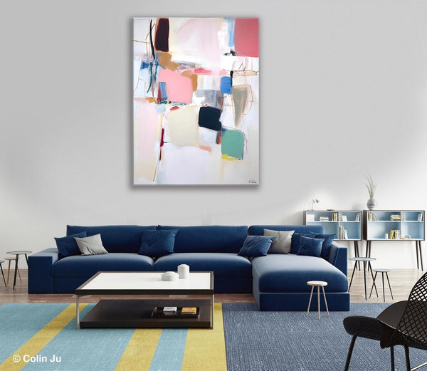 Abstract Painting on Canvas, Contemporary Acrylic Paintings, Extra Large Canvas Painting for Bedroom, Original Abstract Wall Art for Sale-LargePaintingArt.com