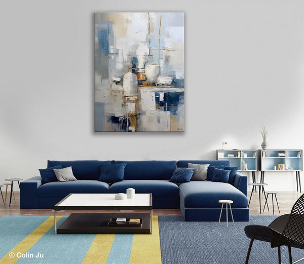 Oversized Contemporary Acrylic Paintings, Modern Abstract Paintings, Original Canvas Wall Art, Extra Large Canvas Painting for Living Room-LargePaintingArt.com