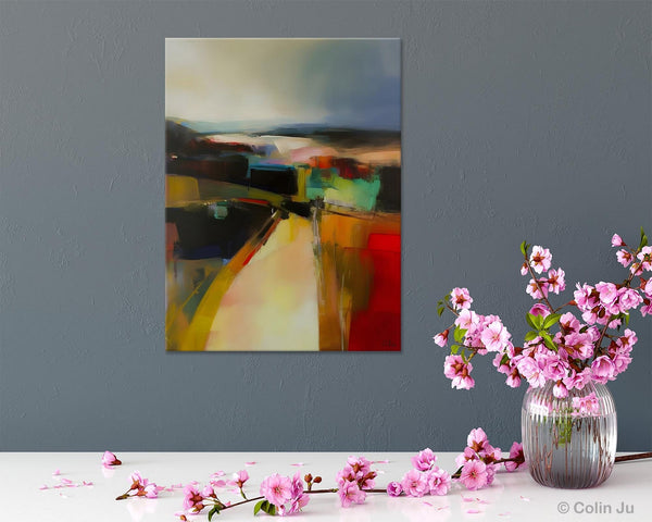 Original Landscape Paintings, Acrylic Painting on Canvas, Extra Large Paintings for Bedroom, Modern Paintings, Large Contemporary Wall Art-LargePaintingArt.com