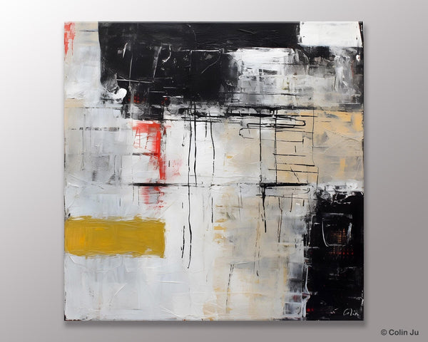 Large Abstract Art for Bedroom, Original Abstract Wall Art, Simple Modern Acrylic Artwork, Modern Canvas Paintings, Contemporary Canvas Art-LargePaintingArt.com