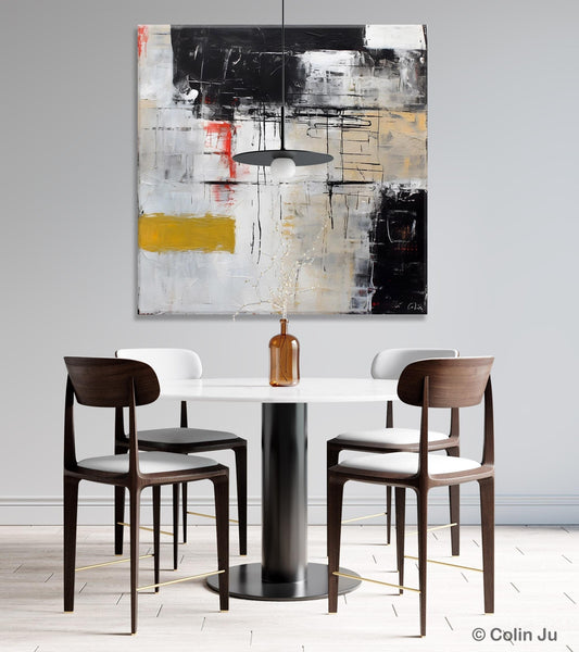 Large Abstract Art for Bedroom, Original Abstract Wall Art, Simple Modern Acrylic Artwork, Modern Canvas Paintings, Contemporary Canvas Art-LargePaintingArt.com