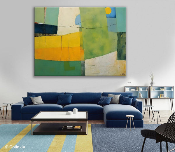 Original Canvas Artwork, Large Wall Art Painting for Dining Room, Contemporary Acrylic Painting on Canvas, Modern Abstract Wall Paintings-LargePaintingArt.com