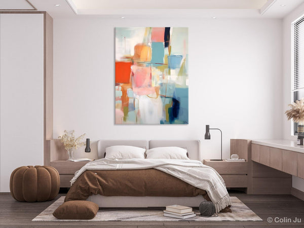 Hand Painted Canvas Art, Original Artowrk, Abstract Wall Paintings, Extra Large Paintings for Dining Room, Contemporary Wall Art Paintings-LargePaintingArt.com