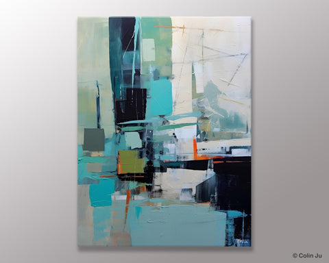 Original Abstract Art, Large Wall Art Painting for Dining Room, Large Modern Canvas Wall Paintings, Hand Painted Acrylic Painting on Canvas-LargePaintingArt.com