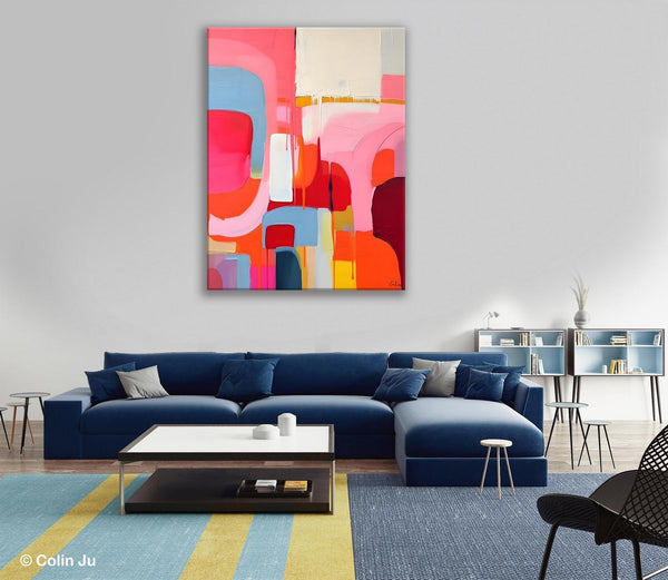 Contemporary Acrylic Painting on Canvas, Simple Abstract Art, Large Painting for Dining Room, Original Canvas Artwork, Wall Art Paintings-LargePaintingArt.com