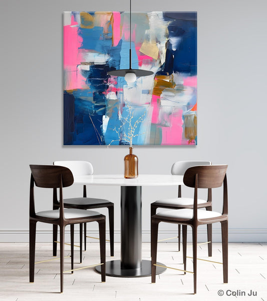 Canvas Art, Original Modern Wall Art, Modern Acrylic Artwork, Modern Canvas Paintings, Contemporary Large Abstract Painting for Dining Room-LargePaintingArt.com