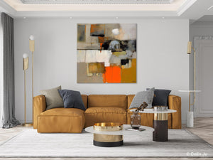 Contemporary Canvas Art, Modern Acrylic Artwork, Buy Art Paintings Online, Original Modern Paintings, Large Abstract Painting for Bedroom-LargePaintingArt.com