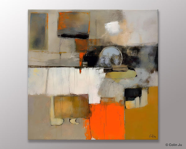 Contemporary Canvas Art, Modern Acrylic Artwork, Buy Art Paintings Online, Original Modern Paintings, Large Abstract Painting for Bedroom-LargePaintingArt.com