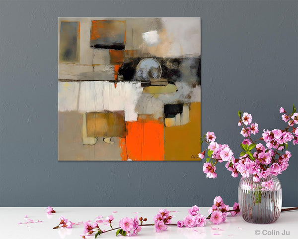 Contemporary Canvas Art, Modern Acrylic Artwork, Buy Art Paintings Online, Original Modern Paintings, Large Abstract Painting for Bedroom-LargePaintingArt.com