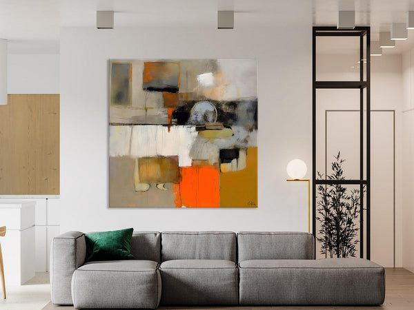 Contemporary Canvas Art, Modern Acrylic Artwork, Buy Art Paintings Online, Original Modern Paintings, Large Abstract Painting for Bedroom-LargePaintingArt.com