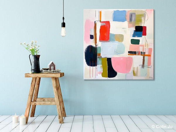 Modern Canvas Paintings, Large Abstract Painting for Bedroom, Original Abstract Wall Art, Modern Acrylic Artwork, Contemporary Canvas Art-LargePaintingArt.com