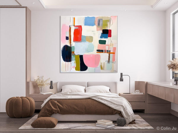 Modern Canvas Paintings, Large Abstract Painting for Bedroom, Original Abstract Wall Art, Modern Acrylic Artwork, Contemporary Canvas Art-LargePaintingArt.com