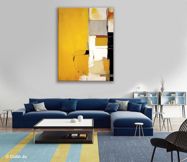 Original Canvas Artwork, Large Wall Art Painting for Dining Room, Oversized Abstract Art Paintings, Contemporary Acrylic Painting on Canvas-LargePaintingArt.com