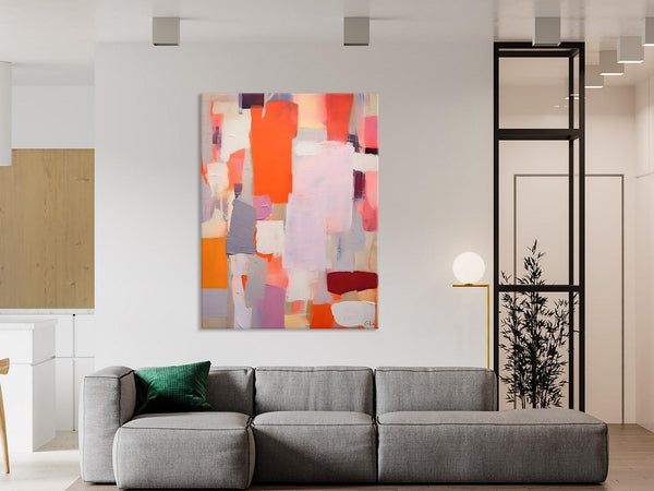 Abstract Wall Paintings, Heavy Texture Canvas Art, Large Contemporary Wall Art, Extra Large Paintings for Bedroom, Original Modern Painting-LargePaintingArt.com