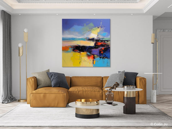 Modern Acrylic Artwork, Buy Art Paintings Online, Contemporary Canvas Art, Original Modern Paintings, Large Abstract Painting for Bedroom-LargePaintingArt.com