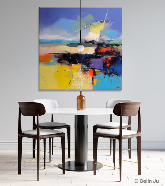 Modern Acrylic Artwork, Buy Art Paintings Online, Contemporary Canvas Art, Original Modern Paintings, Large Abstract Painting for Bedroom-LargePaintingArt.com