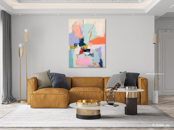 Original Artowrk, Abstract Wall Paintings, Hand Painted Canvas Art, Extra Large Paintings for Dining Room, Contemporary Wall Art Paintings-LargePaintingArt.com
