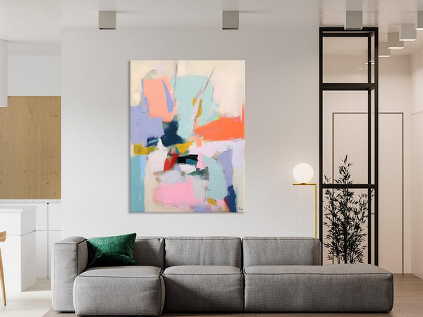 Original Artowrk, Abstract Wall Paintings, Hand Painted Canvas Art, Extra Large Paintings for Dining Room, Contemporary Wall Art Paintings-LargePaintingArt.com