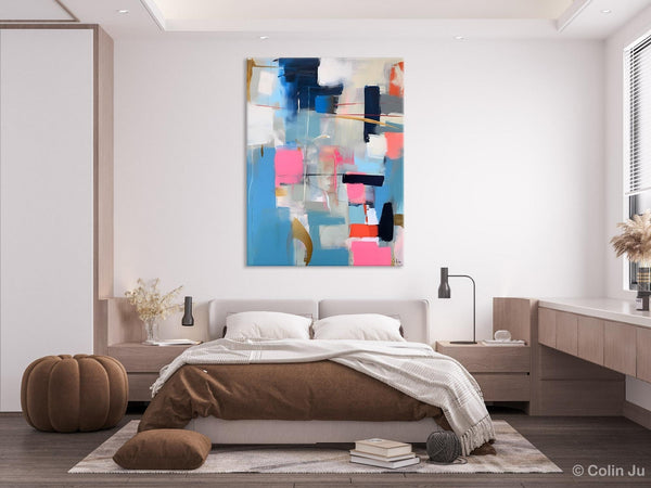 Modern Wall Art Paintings, Canvas Paintings for Bedroom, Contemporary Acrylic Painting on Canvas, Large Original Art, Buy Wall Art Online-LargePaintingArt.com