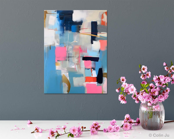 Modern Wall Art Paintings, Canvas Paintings for Bedroom, Contemporary Acrylic Painting on Canvas, Large Original Art, Buy Wall Art Online-LargePaintingArt.com