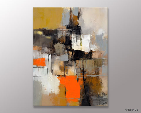 Acrylic Painting on Canvas, Modern Paintings, Extra Large Paintings for Dining Room, Large Contemporary Wall Art, Original Abstract Painting-LargePaintingArt.com