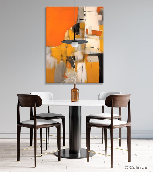 Large Paintings for Bedroom, Yellow Abstract Art Paintings, Large Contemporary Wall Art, Hand Painted Canvas Art, Original Modern Painting-LargePaintingArt.com