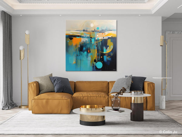Extra Large Abstract Painting for Living Room, Acrylic Canvas Paintings, Original Modern Wall Art, Oversized Contemporary Acrylic Paintings-LargePaintingArt.com