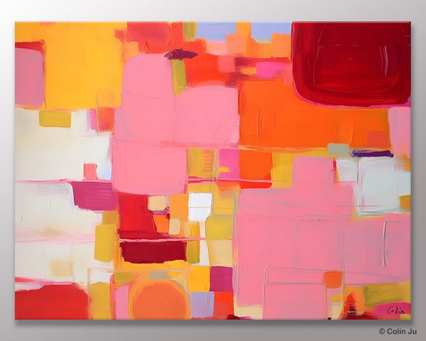 Original Acrylic Wall Art, Oversized Contemporary Acrylic Paintings, Abstract Canvas Paintings, Extra Large Canvas Painting for Living Room-LargePaintingArt.com