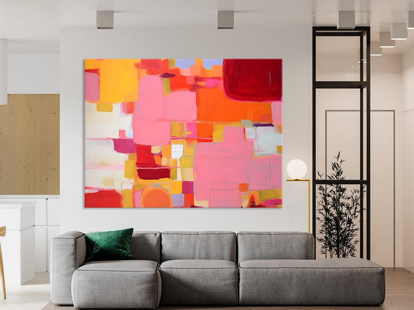 Original Acrylic Wall Art, Oversized Contemporary Acrylic Paintings, Abstract Canvas Paintings, Extra Large Canvas Painting for Living Room-LargePaintingArt.com