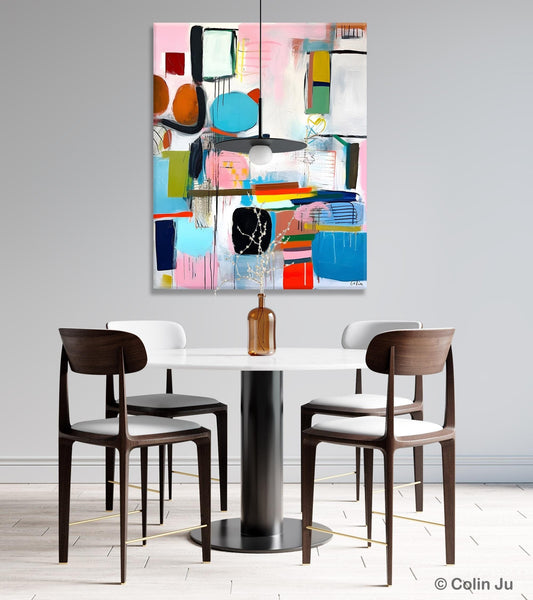 Original Acrylic Wall Art, Oversized Contemporary Acrylic Paintings, Abstract Canvas Paintings, Extra Large Canvas Painting for Living Room-LargePaintingArt.com