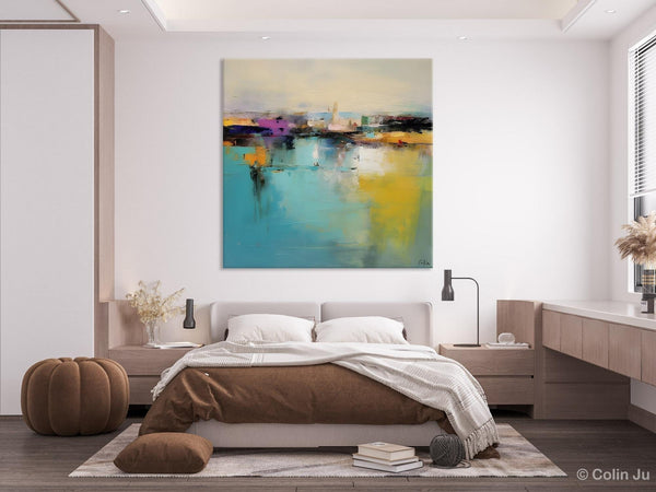 Large Abstract Painting for Bedroom, Modern Acrylic Paintings, Original Modern Wall Art Paintings, Oversized Contemporary Canvas Paintings-LargePaintingArt.com