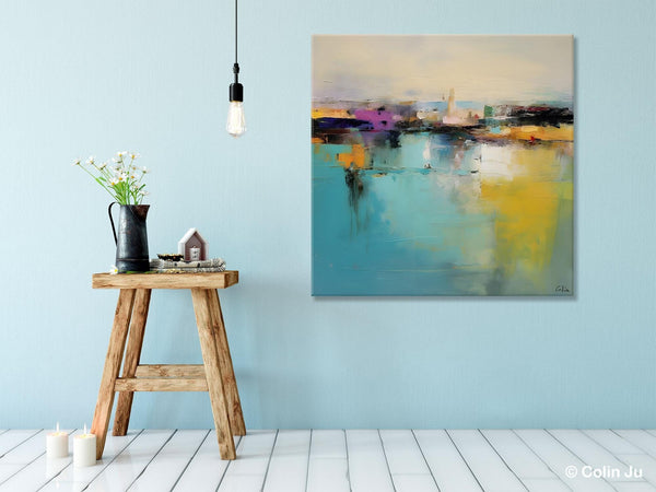 Large Abstract Painting for Bedroom, Modern Acrylic Paintings, Original Modern Wall Art Paintings, Oversized Contemporary Canvas Paintings-LargePaintingArt.com