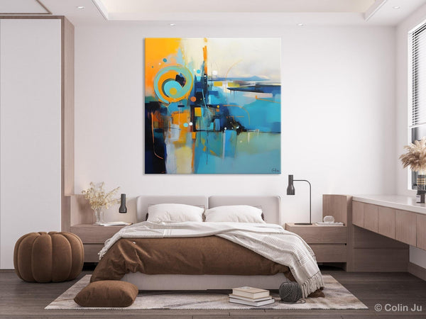 Modern Acrylic Paintings, Large Abstract Painting for Bedroom, Original Modern Wall Art Paintings, Oversized Contemporary Canvas Paintings-LargePaintingArt.com