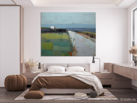 Heavy Texture Canvas Art, Abstract Landscape Paintings, Extra Large Canvas Painting for Living Room, Large Original Abstract Wall Art-LargePaintingArt.com