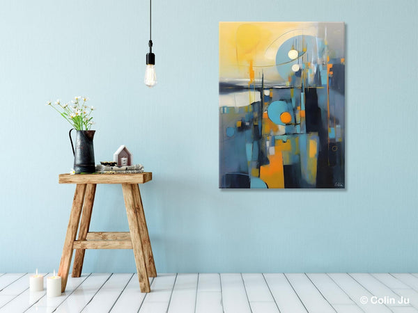 Extra Large Painting for Sale, Oversized Contemporary Acrylic Paintings, Extra Large Canvas Painting for Bedroom, Original Abstract Painting-LargePaintingArt.com