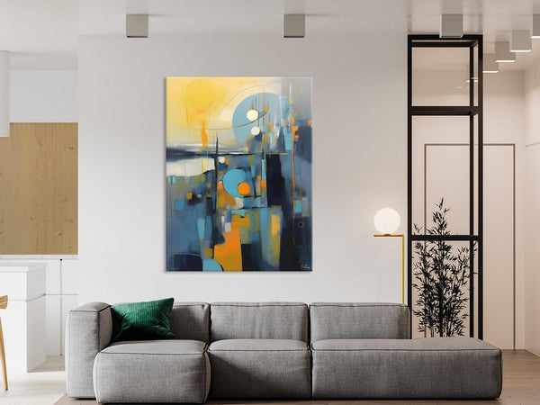 Extra Large Painting for Sale, Oversized Contemporary Acrylic Paintings, Extra Large Canvas Painting for Bedroom, Original Abstract Painting-LargePaintingArt.com