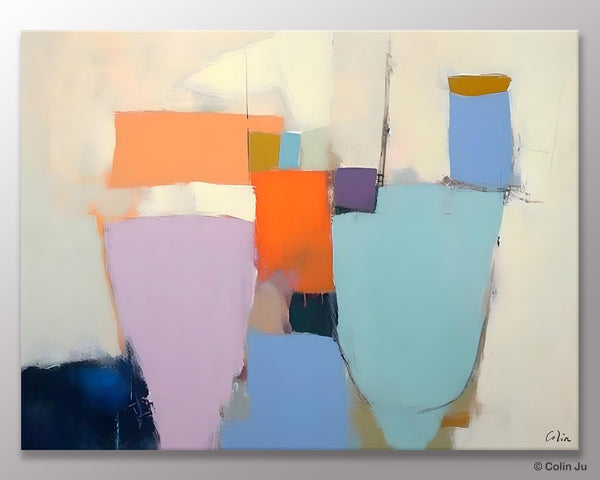 Simple Wall Painting Ideas for Living Room, Extra Large Painting on Canvas, Contemporary Acrylic Art, Original Abstract Wall Art Paintings-LargePaintingArt.com