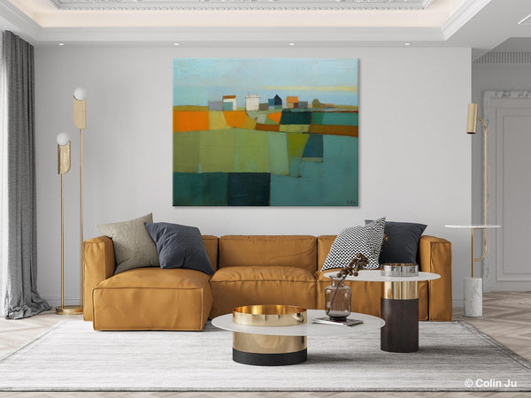 Abstract Landscape Painting on Canvas, Extra Large Landacape Wall Art for Living Room, Original Abstract Wall Art, Acrylic Painting for Sale-LargePaintingArt.com