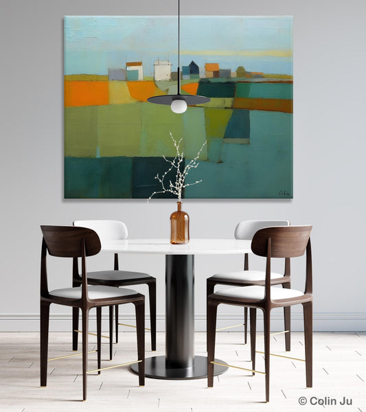 Abstract Landscape Painting on Canvas, Extra Large Landacape Wall Art for Living Room, Original Abstract Wall Art, Acrylic Painting for Sale-LargePaintingArt.com