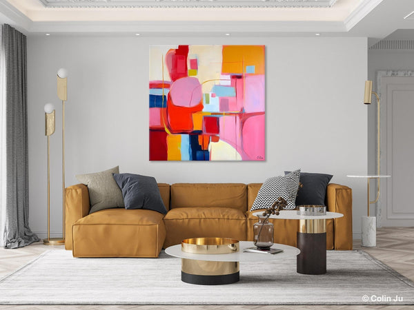 Ultra Modern Acrylic Paintings, Abstract Painting for Bedroom, Original Modern Wall Art Paintings, Oversized Contemporary Canvas Paintings-LargePaintingArt.com