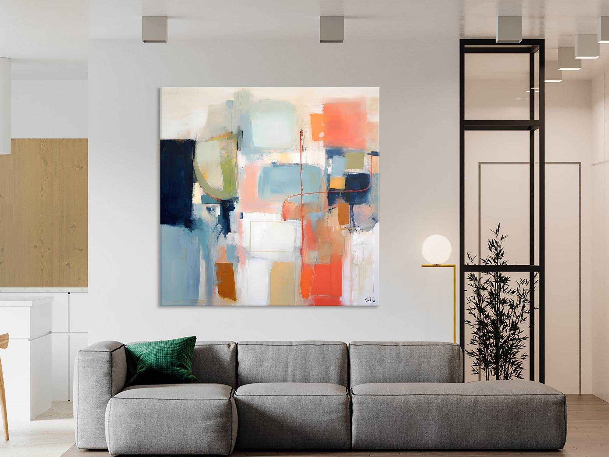 Large Abstract Painting for Bedroom, Original Modern Paintings, Contemporary Canvas Art, Modern Acrylic Artwork, Buy Art Paintings Online-LargePaintingArt.com