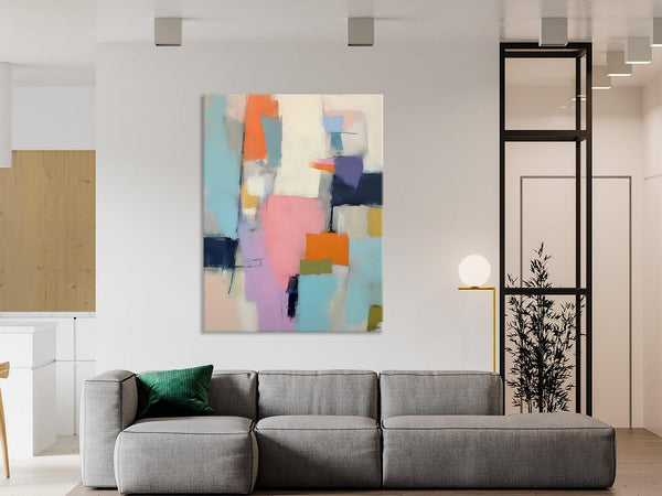 Modern Paintings, Large Contemporary Wall Art, Acrylic Painting on Canvas, Extra Large Paintings for Dining Room, Original Abstract Painting-LargePaintingArt.com