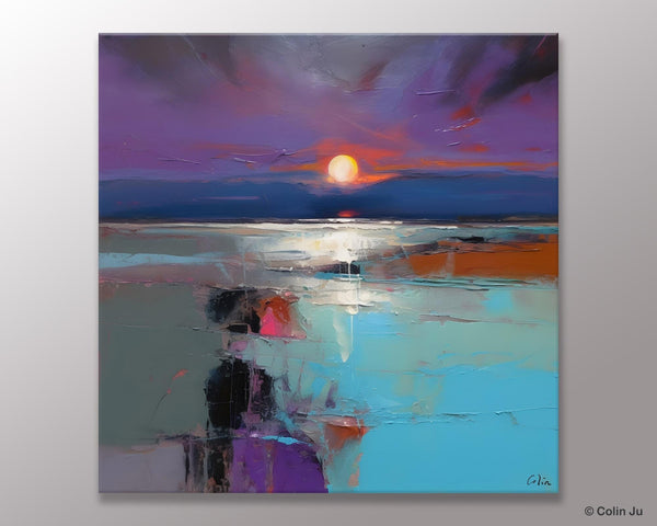 Original Canvas Wall Art Paintings, Modern Canvas Painting for Living Room, Acrylic Painting on Canvas, Landscape Abstract Paintings-LargePaintingArt.com