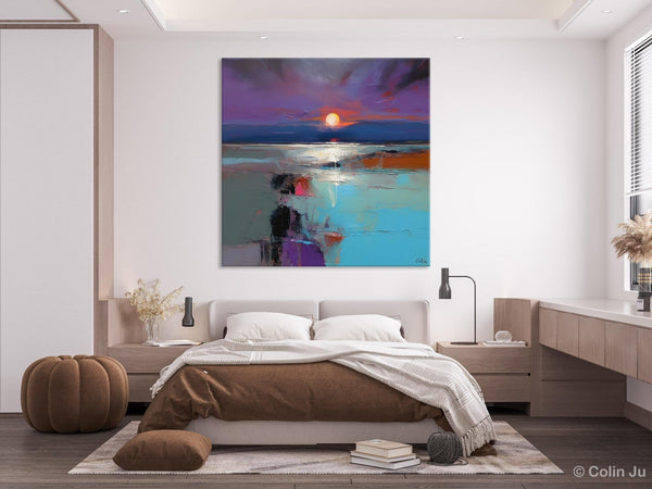 Original Canvas Wall Art Paintings, Modern Canvas Painting for Living Room, Acrylic Painting on Canvas, Landscape Abstract Paintings-LargePaintingArt.com