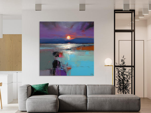 Original Canvas Wall Art Paintings, Modern Canvas Painting for Living Room, Acrylic Painting on Canvas, Landscape Abstract Paintings-LargePaintingArt.com