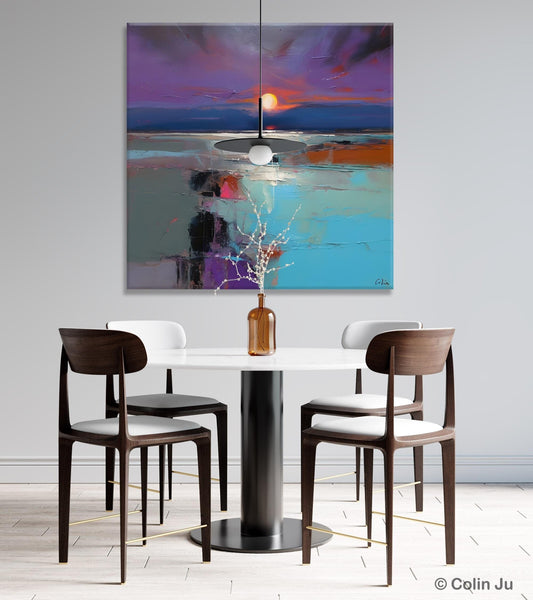 Original Canvas Wall Art Paintings, Modern Canvas Painting for Living Room, Acrylic Painting on Canvas, Landscape Abstract Paintings-LargePaintingArt.com