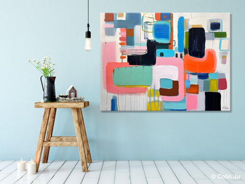 Contemporary Acrylic Paintings, Modern Wall Art Ideas for Living Room, Extra Large Canvas Paintings, Original Abstract Painting, Impasto Art-LargePaintingArt.com