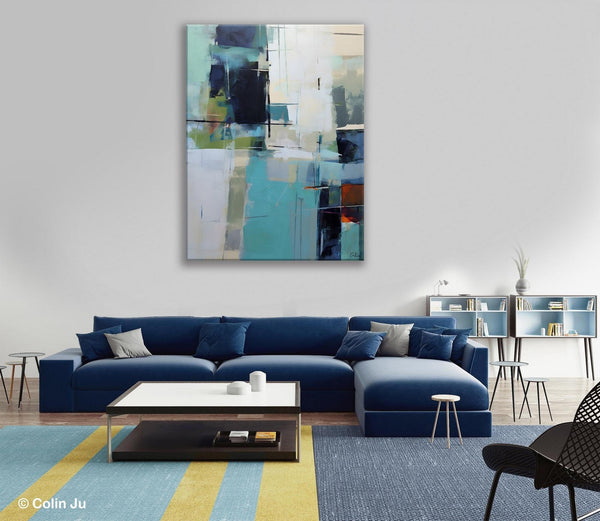 Large Contemporary Wall Art, Acrylic Painting on Canvas, Modern Paintings, Extra Large Paintings for Dining Room, Original Abstract Painting-LargePaintingArt.com
