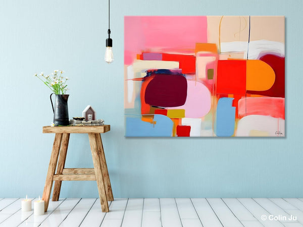 Extra Large Canvas Paintings, Original Abstract Art, Modern Wall Art Ideas for Dining Room, Impasto Painting, Contemporary Acrylic Paintings-LargePaintingArt.com